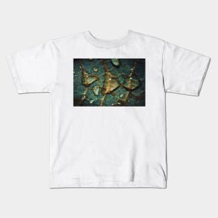 Green Leaf Hydration. Macro Droplets Photograph Kids T-Shirt